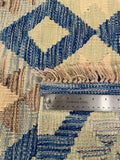 26932- Kelim Hand-Woven/Flat Weaved/Handmade Afghan /Carpet Tribal/Nomadic Authentic/Size: 7'7" x 5'7"