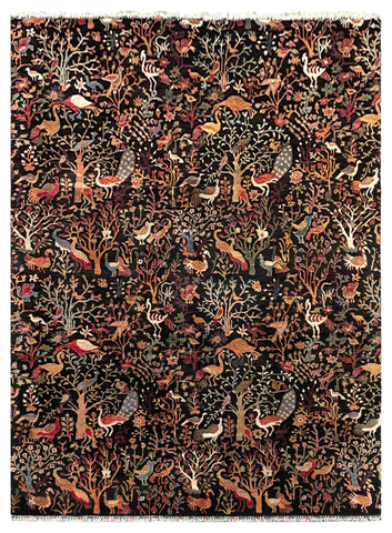 26903- Royal Chobi Ziegler Afghan Hand-Knotted Contemporary/Traditional/Size: 12'1" x 9'0"