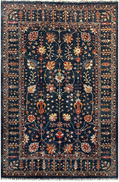 26892- Royal Chobi Ziegler Afghan Hand-Knotted Contemporary/Traditional/Size: 9'4" x 7'1"