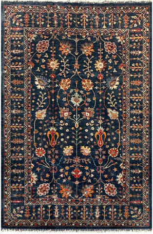 26892- Royal Chobi Ziegler Afghan Hand-Knotted Contemporary/Traditional/Size: 9'4" x 7'1"