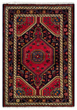 26889-Hamadan Hand-Knotted/Handmade Persian Rug/Carpet Tribal/Nomadic Authentic/ Size: 3'9" x 2'7"