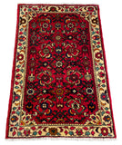 26888-Hamadan Hand-Knotted/Handmade Persian Rug/Carpet Tribal/Nomadic Authentic/ Size: 3'9" x 2'6"