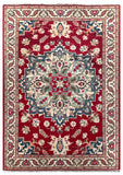 26930-Kazak Hand-Knotted/Handmade Afghan Rug/Carpet Tribal/Nomadic Authentic/ Size: 9'5" x 6'7"