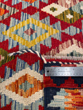 26946- Kelim Hand-Woven/Flat Weaved/Handmade Afghan /Carpet Tribal/Nomadic Authentic/Size: 6'4" x 2'6"