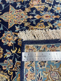 27043- Isfahan Persian Hand-Knotted Authentic/Traditional Carpet/Rug/Silk base/ Size: 5'7'' x 3'6''