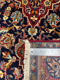 27035-Kashan Hand-Knotted/Handmade Persian Rug/Carpet Traditional/Authentic/Size: 6'8" x 4'3"