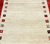 27032- Lori Gabbeh/ Persian Hand-knotted Authentic/Tribal/Nomadic/ Gabbeh / Size: 6'10" x 5'0"
