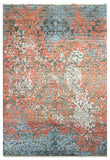 22255 - Indian Hand-knotted/Hand-weaved Rug/Modern/Carpet Authentic/Classic/Contemporary/Modern/Size: 7'9" x 5'4"