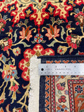 27081-Ghom Hand-knotted/Handmade Persian Rug/Carpet Traditional Authentic/ Size: 5'5" x 3'3"