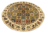 18676-Chobi Ziegler Hand-Knotted/Handmade Afghan Rug/Carpet Tribal/Nomadic Authentic/ Size: 5'9" x 6'0"