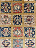 18676-Chobi Ziegler Hand-Knotted/Handmade Afghan Rug/Carpet Tribal/Nomadic Authentic/ Size: 5'9" x 6'0"