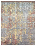24854- Damask Hand-Knotted/Handmade Indian Rug/Carpet Modern Authentic / Size: 13'2" x 10'0"/401cm x 305cm