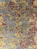 24854- Damask Hand-Knotted/Handmade Indian Rug/Carpet Modern Authentic / Size: 13'2" x 10'0"/401cm x 305cm