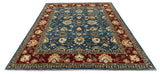 22278 - Chobi Ziegler Hand-knotted/Handmade Afghan Rug/Carpet Traditional Authentic/Size: 9'7" x 7'9"