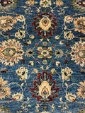 22278 - Chobi Ziegler Hand-knotted/Handmade Afghan Rug/Carpet Traditional Authentic/Size: 9'7" x 7'9"