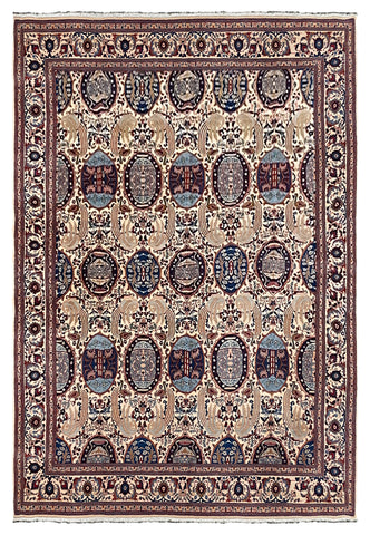 19993-Kashmar Hand-Knotted/Handmade Persian Rug/Carpet Tribal/Nomadic Authentic/ Size: 13'4 x 10'0