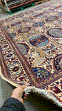 19993-Kashmar Hand-Knotted/Handmade Persian Rug/Carpet Tribal/Nomadic Authentic/ Size: 13'4 x 10'0