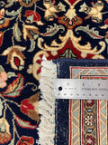 24816-Ghom Hand-knotted/Handmade Persian Rug/Carpet Traditional Authentic/ Size: 6'6" x 4'7"/198cm x 140cm