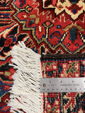 26781- Heriz Hand-Knotted/Handmade Persian Rug/Carpet Traditional/Authentic/Size: 6'7" x 4'10"/201cm x 147cm