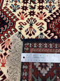 26775-Yalameh Hand-Knotted/Handmade Persian Rug/Carpet Tribal/Nomadic Authentic/ Size: 4'9" x 3'4"