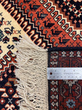 26774-Yalameh Hand-Knotted/Handmade Persian Rug/Carpet Tribal/Nomadic Authentic/ Size: 5'0" x 3'5"