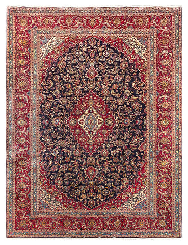 25790-Kashan Hand-Knotted/Handmade Persian Rug/Carpet Traditional/Authentic/Size: 13'2" x 9'8"
