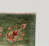 19269-Chobi Ziegler Hand-Knotted/Handmade Afghan Rug/Carpet Tribal/Nomadic Authentic/ Size: 6'5" x 5'2" / 196cm x 157cm