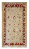 19217-Chobi Ziegler Hand-knotted/Handmade Afghan Rug/Carpet Tribal/Nomadic Authentic/ Size: 4'11''x 2'9''