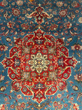 27134- Antique Tabriz Persian Hand-knotted Carpet Authentic/Traditional Carpet/Rug/Size: 11'0" x 8'4"/335cm x 254cm