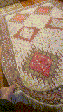 27135 - Kilim Hand-Woven/Flat Weaved/Handmade Afghan Kelim/Carpet Tribal/Nomadic Authentic/Size: 6'9" x 4'3"/206cm x 130cm