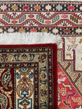 14233 - Ghom Persian Hand-knotted Authentic/ Traditional Runner Silk-made  6'7" x 1'9"/201cm x 53cm