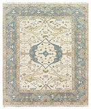 26843- Royal Ushak Hand-Knotted/Handmade Indian Rug/Carpet Traditional/Authentic/Size: 9'11" x 8'3"