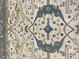 26843- Royal Ushak Hand-Knotted/Handmade Indian Rug/Carpet Traditional/Authentic/Size: 9'11" x 8'3"