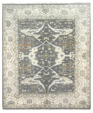 26844- Royal Ushak Hand-Knotted/Handmade Indian Rug/Carpet Traditional/Authentic/Size: 9'10" x 8'3"