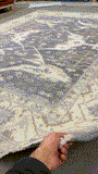 26844- Royal Ushak Hand-Knotted/Handmade Indian Rug/Carpet Traditional/Authentic/Size: 9'10" x 8'3"