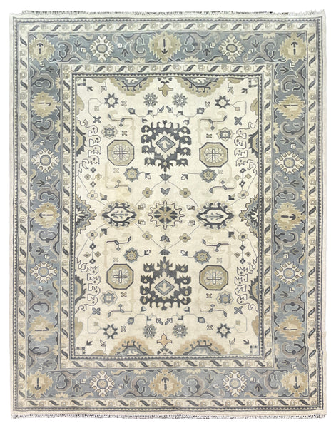 26831- Royal Ushak Hand-Knotted/Handmade Indian Rug/Carpet Traditional/Authentic/Size: 12'0" x 9'3"