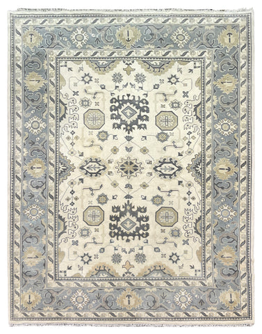 26831- Royal Ushak Hand-Knotted/Handmade Indian Rug/Carpet Traditional/Authentic/Size: 12'0" x 9'3"