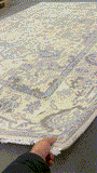 26780- Royal Ushak Hand-Knotted/Handmade Indian Rug/Carpet Traditional/Authentic/Size: 9'10" x 7'10"