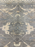 26841- Royal Ushak Hand-Knotted/Handmade Indian Rug/Carpet Traditional/Authentic/Size: 9'10" x 8'0"