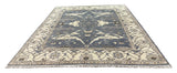 26839- Royal Ushak Hand-Knotted/Handmade Indian Rug/Carpet Traditional/Authentic/Size: 9'10" x 8'4"