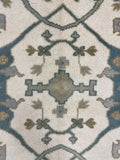 26852- Royal Ushak Hand-Knotted/Handmade Indian Rug/Carpet Traditional/Authentic/Size: 8'9" x 6'3"