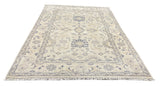 26845- Royal Ushak Hand-Knotted/Handmade Indian Rug/Carpet Traditional/Authentic/Size: 8'11" x 6'2"