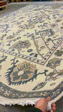 26833- Royal Ushak Hand-Knotted/Handmade Indian Rug/Carpet Traditional/Authentic/Size: 11'7" x 8'11"