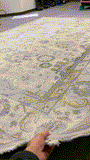 26832- Royal Ushak Hand-Knotted/Handmade Indian Rug/Carpet Traditional/Authentic/Size: 11'11" x 9'0"