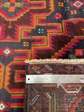 25824-Balutch Hand-Knotted/Handmade Persian Rug/Carpet Tribal/Nomadic Authentic/ Size: 10'0" x 6'5"