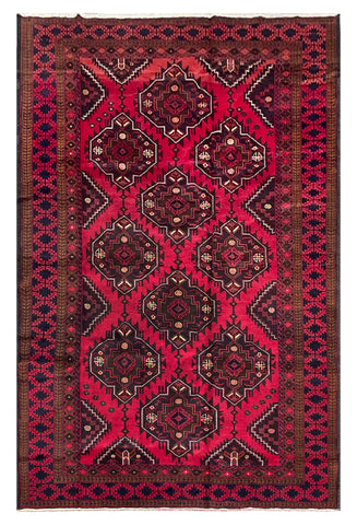 25825-Balutch Hand-Knotted/Handmade Persian Rug/Carpet Tribal/Nomadic Authentic/ Size: 10'2" x 6'5"
