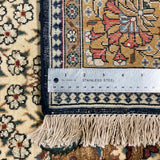 27085-Ghom Hand-knotted/Handmade Persian Rug/Carpet Traditional Authentic/ Size: 5'6" x 3'9"