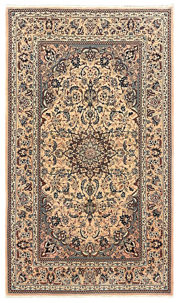 27086- Isfahan Persian Hand-Knotted Authentic/Traditional Carpet/Rug/ Size: 6'0" x 3'10"