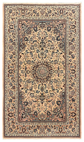 27086- Isfahan Persian Hand-Knotted Authentic/Traditional Carpet/Rug/ Size: 6'0" x 3'10"