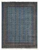 27088-Bokhara Hand-Knotted/Handmade Pakistani Rug/Carpet Tribal/Nomadic Authentic/ Size: 12'1" x 9'2"